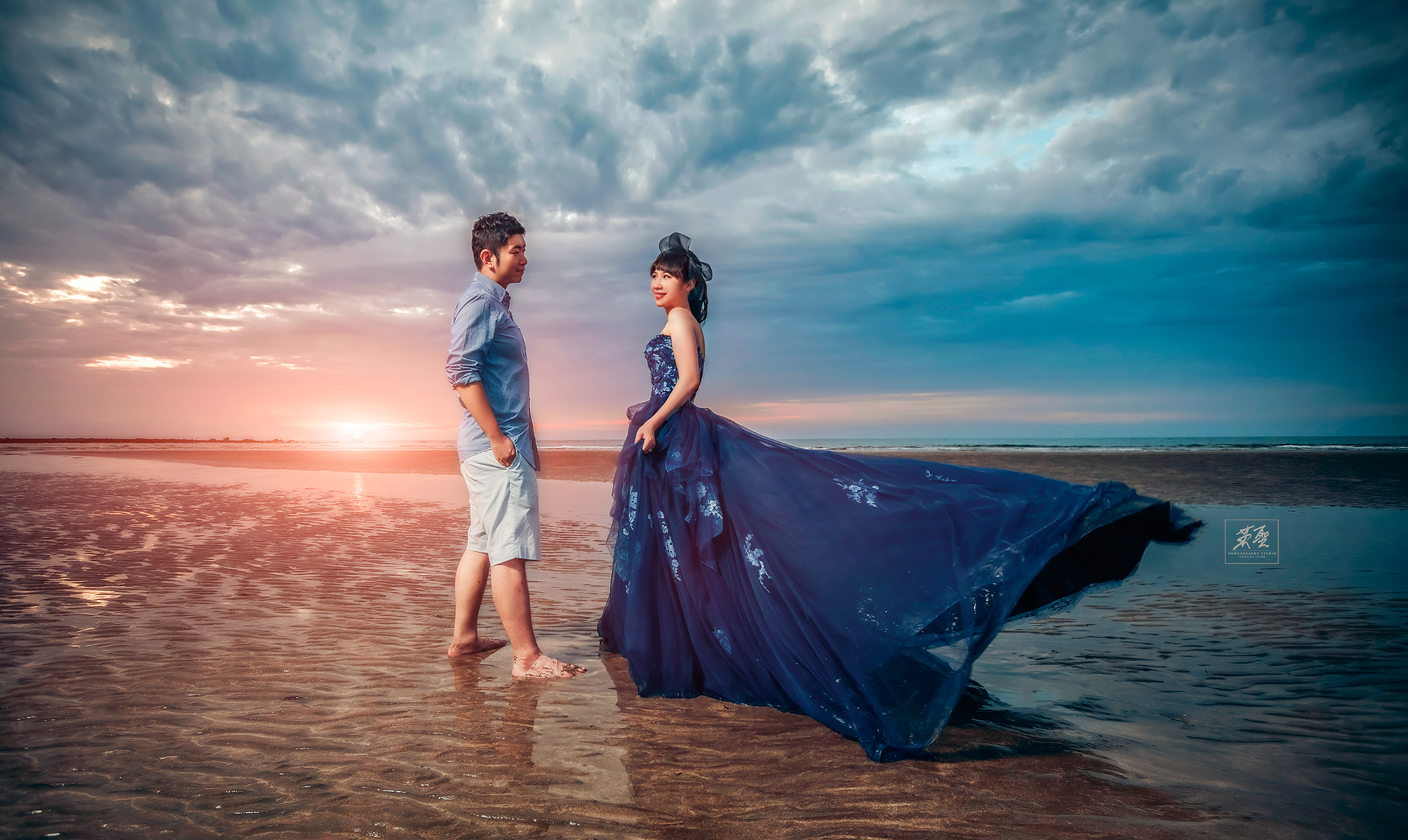 {婚攝英聖 |自主婚紗 }~家華_佩瑩婚紗~冷水坑-沙崙海灘-造型:Yuki Yen 白色夢幻 28 婚攝英聖-沙崙海灘婚紗-夕陽婚紗photo-20160608184038-1920