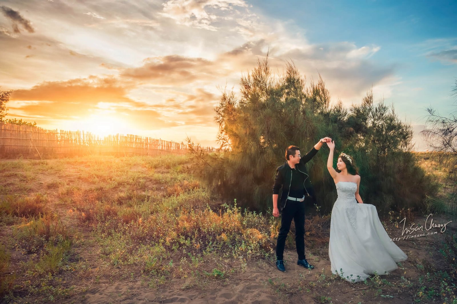 {婚攝英聖 |自主婚紗 }~俊中+慧如婚紗-花卉實驗中心-真愛婚紗基地-造型 : 陳青靖