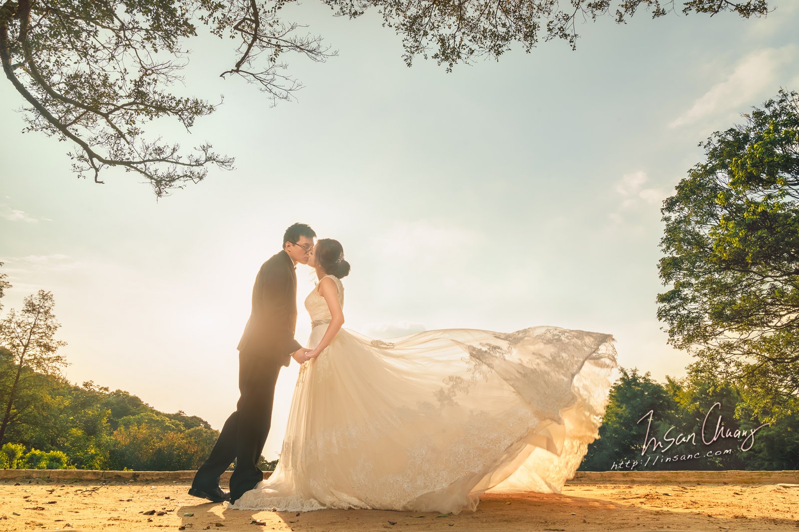 {婚攝英聖 |自主婚紗 }~孟軒+琬珺如詩如畫婚紗-陽明山花卉實驗中心-造型 : 昀臻