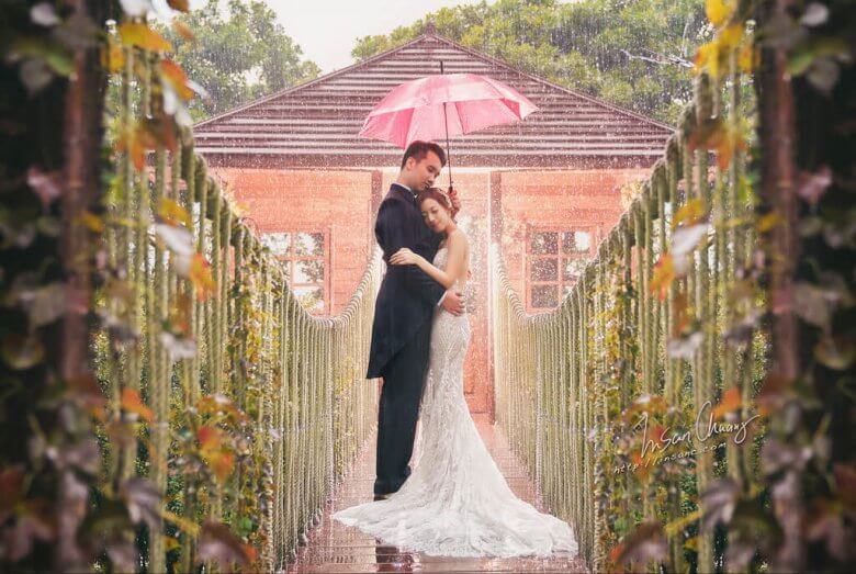 {婚攝英聖 |自主婚紗 }~ 宗哲+昭儀之 雨天婚紗-真愛桃花源-造型:kiki WanPing makeup