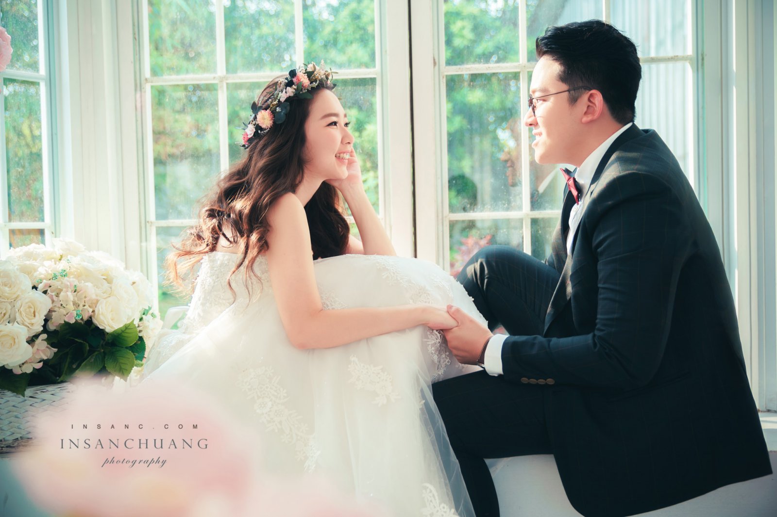 {婚攝英聖 |自主婚紗 }~Ji Ho Poh + Fiona 海外新人來台灣婚紗之旅-陽明山黑森林-冷水坑-淡水莊園-造型 : 晼屏