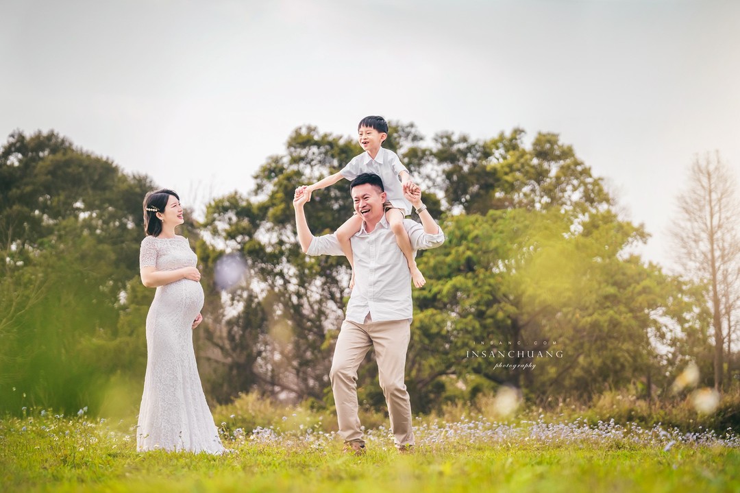 {婚攝英聖|孕婦寫真}香君孕寫真全家福