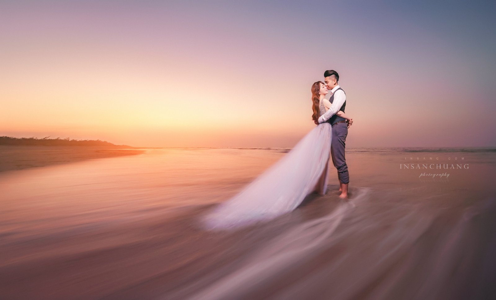 {婚攝英聖 |自主婚紗 }~ Yen+Han 夢幻海灘婚紗- 陽明山擎天岡-黑森林-冷水坑-沙崙海灘-造型: 晼屏|玉貞