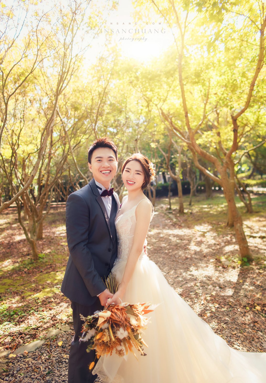 {婚攝英聖 |自主婚紗 }~  GuanRu婚紗-陽明山-花卉實驗中心-造型: KiKi