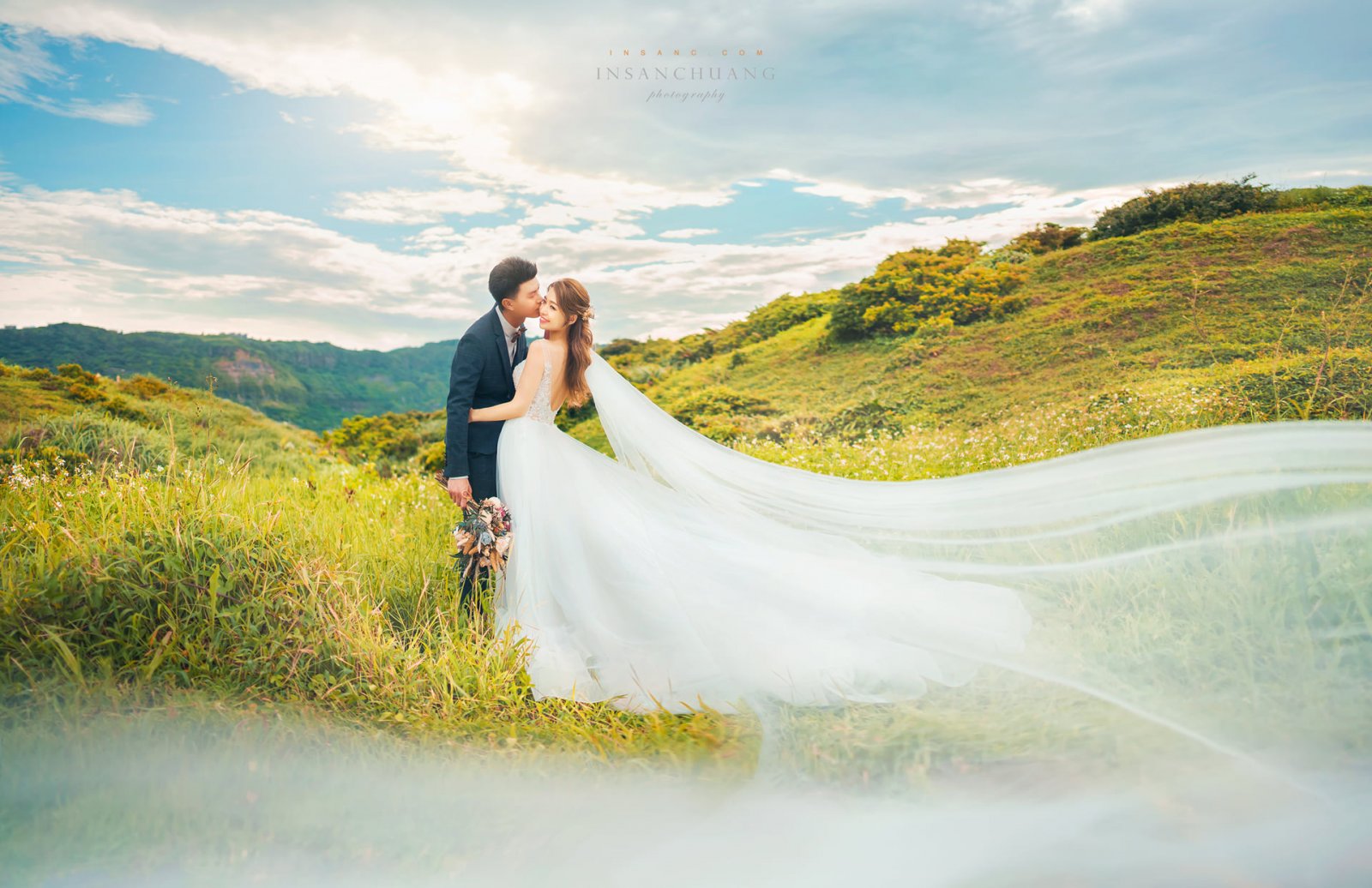 {婚攝英聖 |自主婚紗 }~ 謹豪+宛蓁婚紗-陽明山-造型: 晼屏