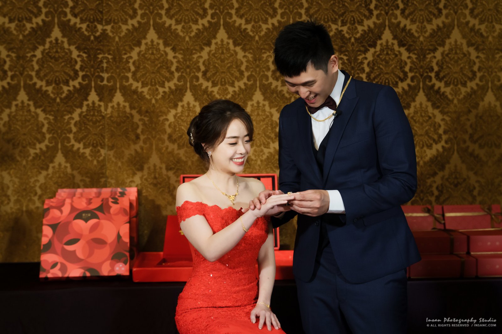 婚攝英聖-君品文定儀式