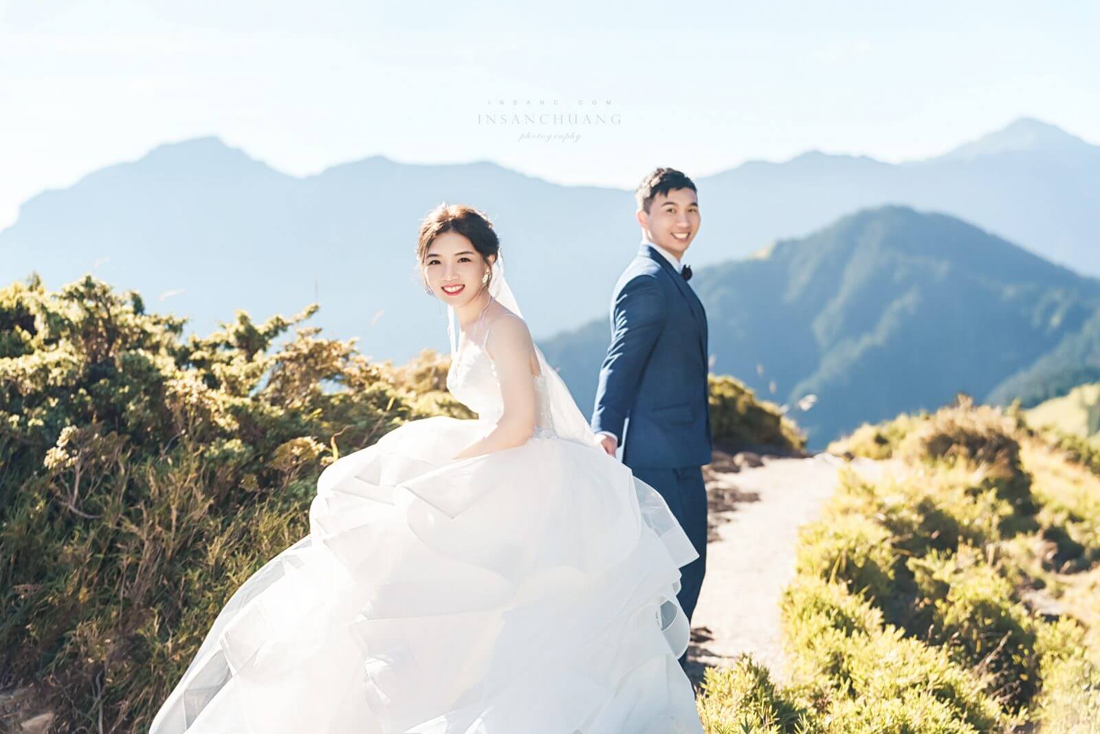 {婚攝英聖 |自主婚紗}Phoebe合歡山婚紗-夕陽星空銀河日出婚紗-高山瀑布婚紗-造型:朵咪