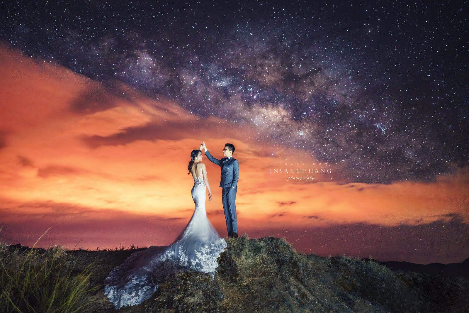 {婚攝英聖 |自主婚紗} Ian+Ariel合歡山婚紗-夕陽星空銀河日出婚紗攝影-高山婚紗-台中都會婚紗-造型:朵咪