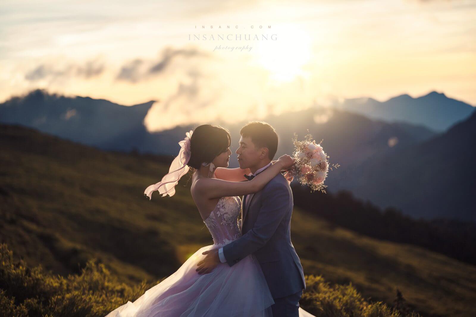 {婚攝英聖 |自主婚紗}建業+睿睿合歡山高山婚紗-夕陽雲海星空日出婚紗攝影-造型:朵咪