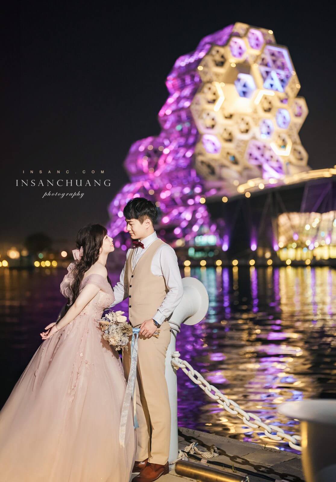 {婚攝英聖 |自主婚紗}威佐+宇襄浪漫城市高雄婚紗-高雄萊特薇庭-大港橋-西子灣