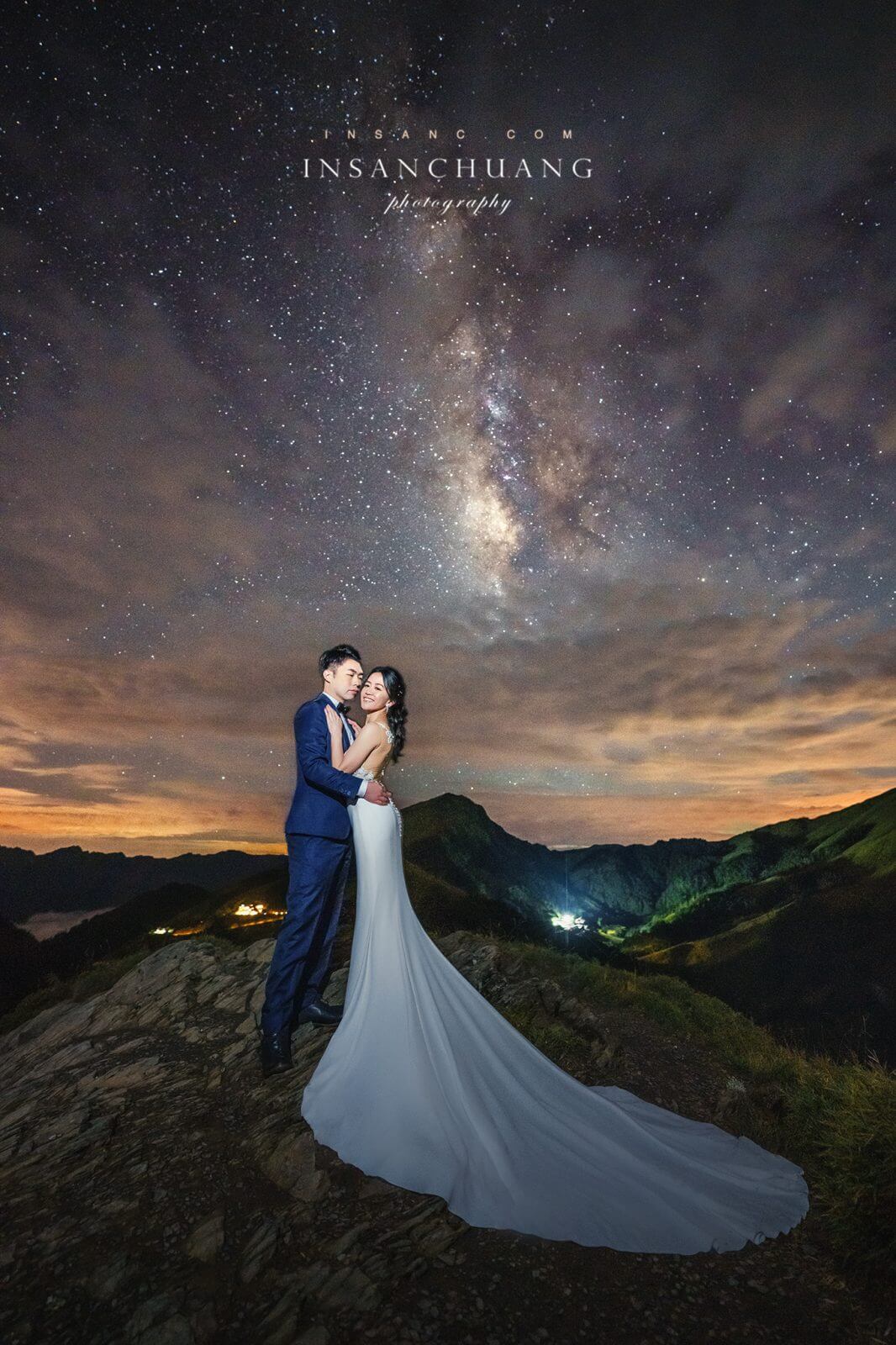 {婚攝英聖 |自主婚紗}澤鈞+雅心合歡山高山婚紗-夕陽雲海星空日出婚紗攝影-造型:朵咪