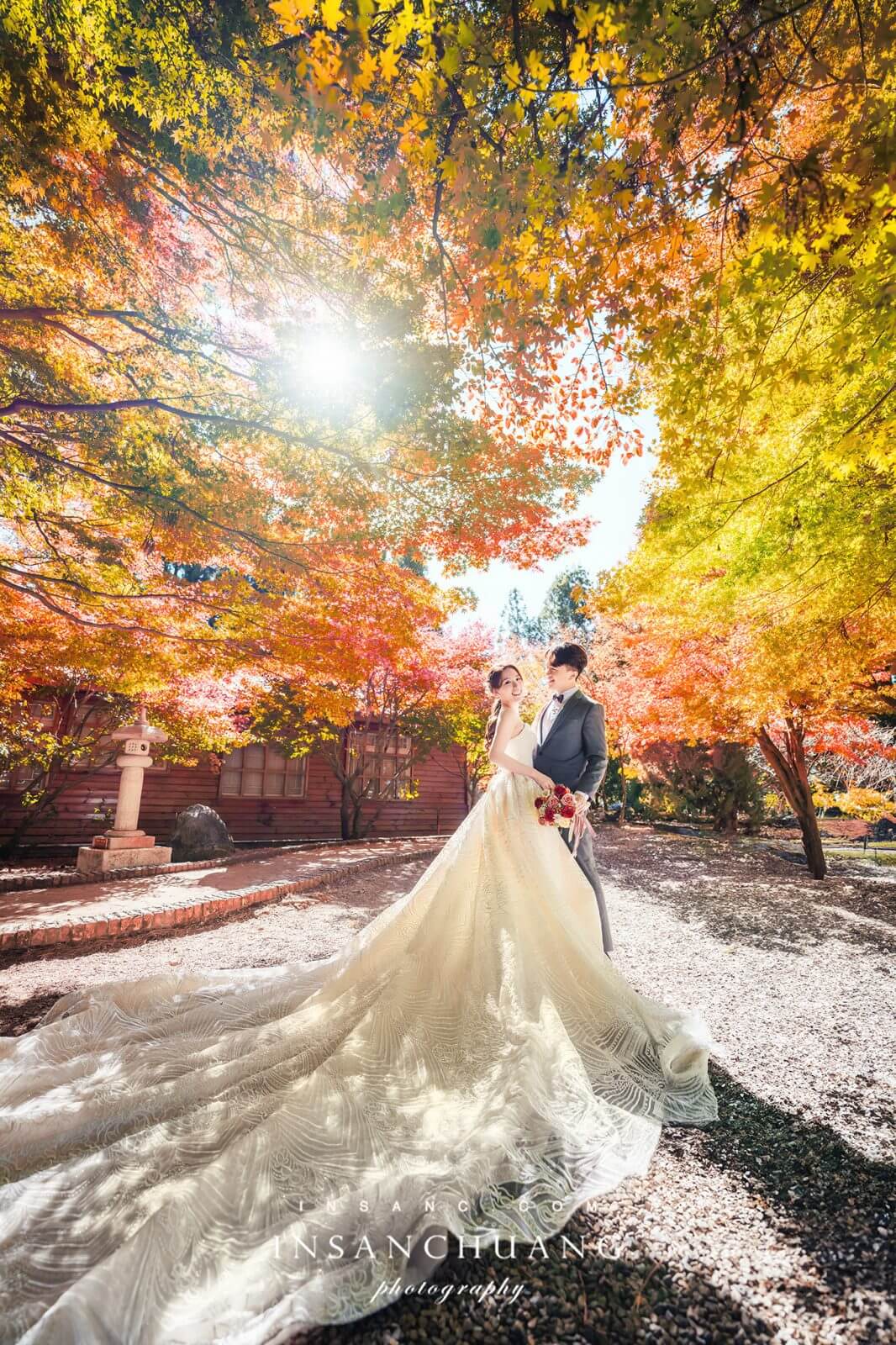 {婚攝英聖|自主婚紗}Jim + Anna合歡山高山婚紗-夕陽日出婚紗攝影-福壽山楓葉婚紗-造型:朵咪