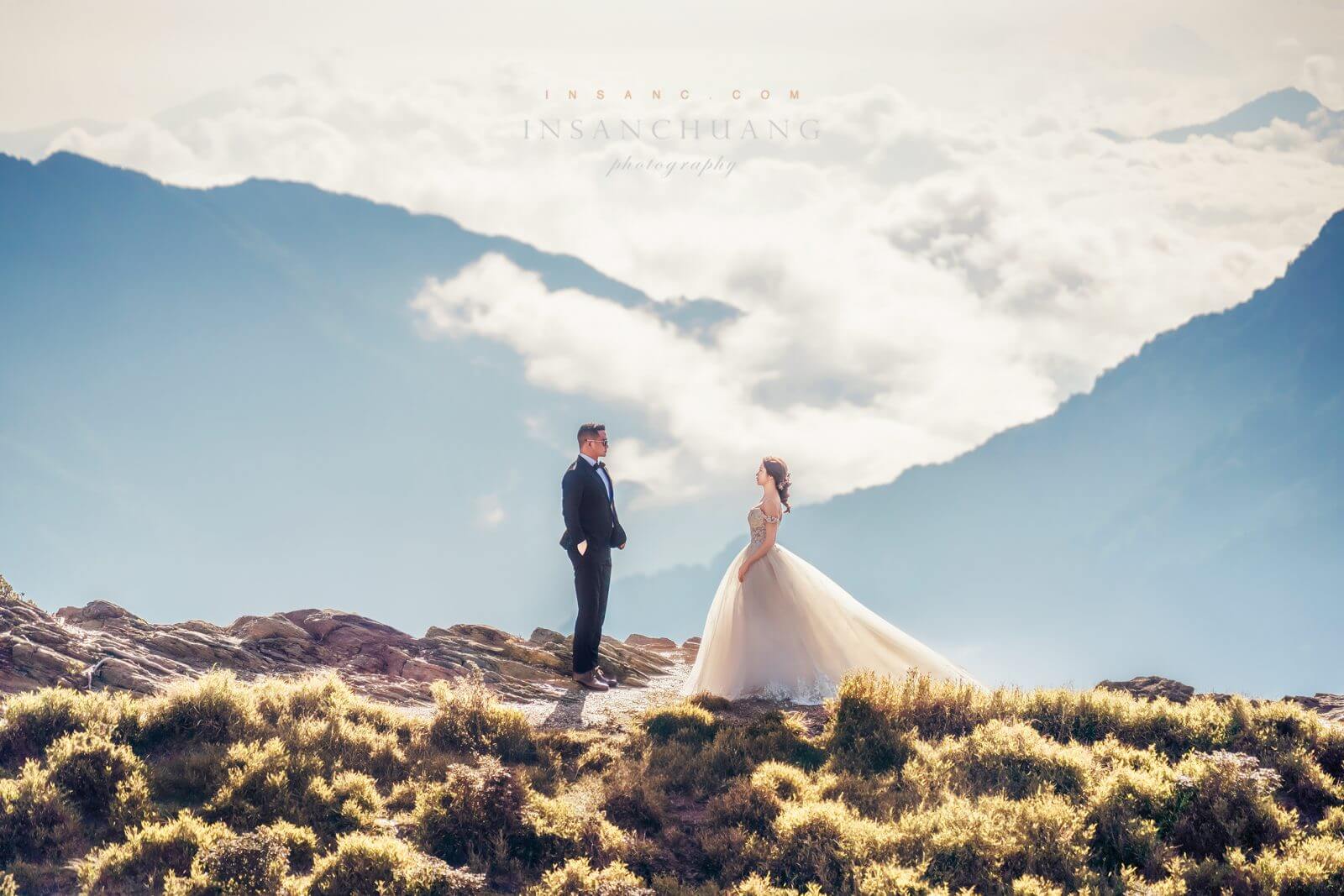 {婚攝英聖|自主婚紗}James+Claire合歡山婚紗-星空雲海日出婚紗攝影-高山婚紗-便服婚紗-造型:朵咪