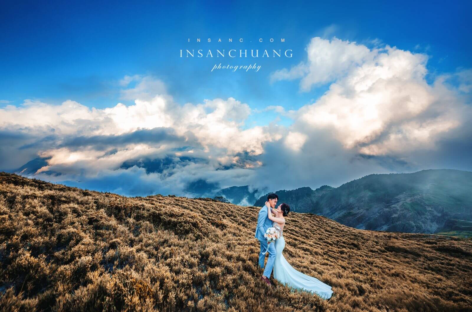 {婚攝英聖 |自主婚紗}Aron+Shannon合歡山高山婚紗-夕陽星空日出婚紗-便服婚紗-造型:朵咪