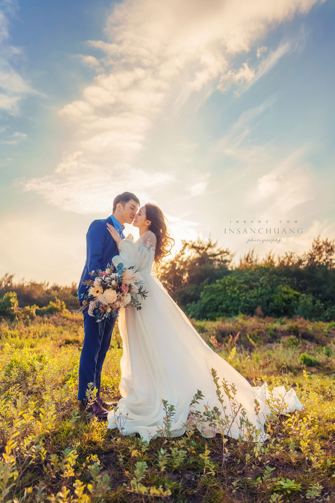 海邊婚紗攝影|夕陽逆光下的浪漫電影 3 婚攝英聖-婚禮記錄-婚紗攝影-英聖攝影 00008