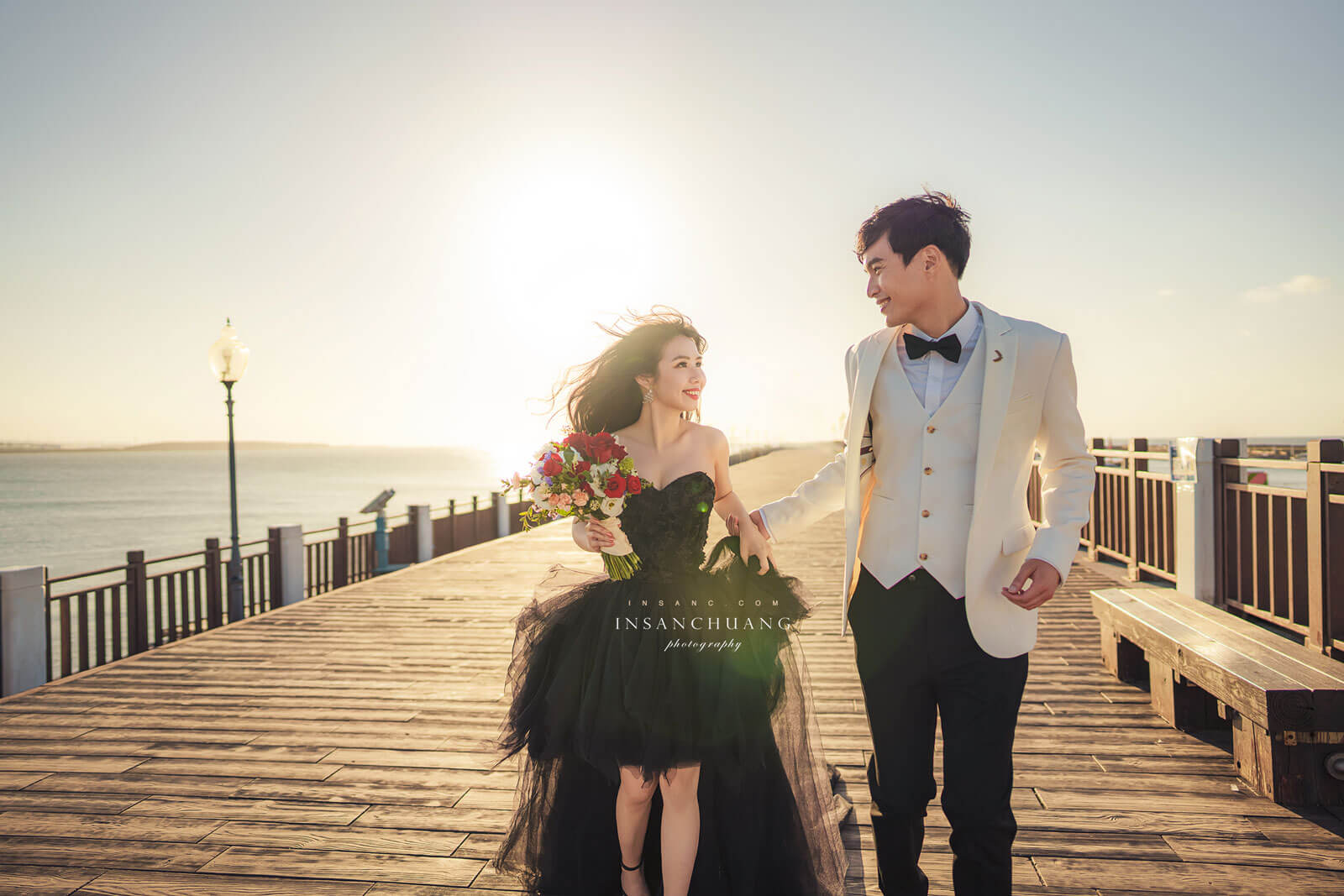 海邊婚紗攝影|夕陽逆光下的浪漫電影 10 婚攝英聖-婚禮記錄-婚紗攝影-英聖攝影 00010