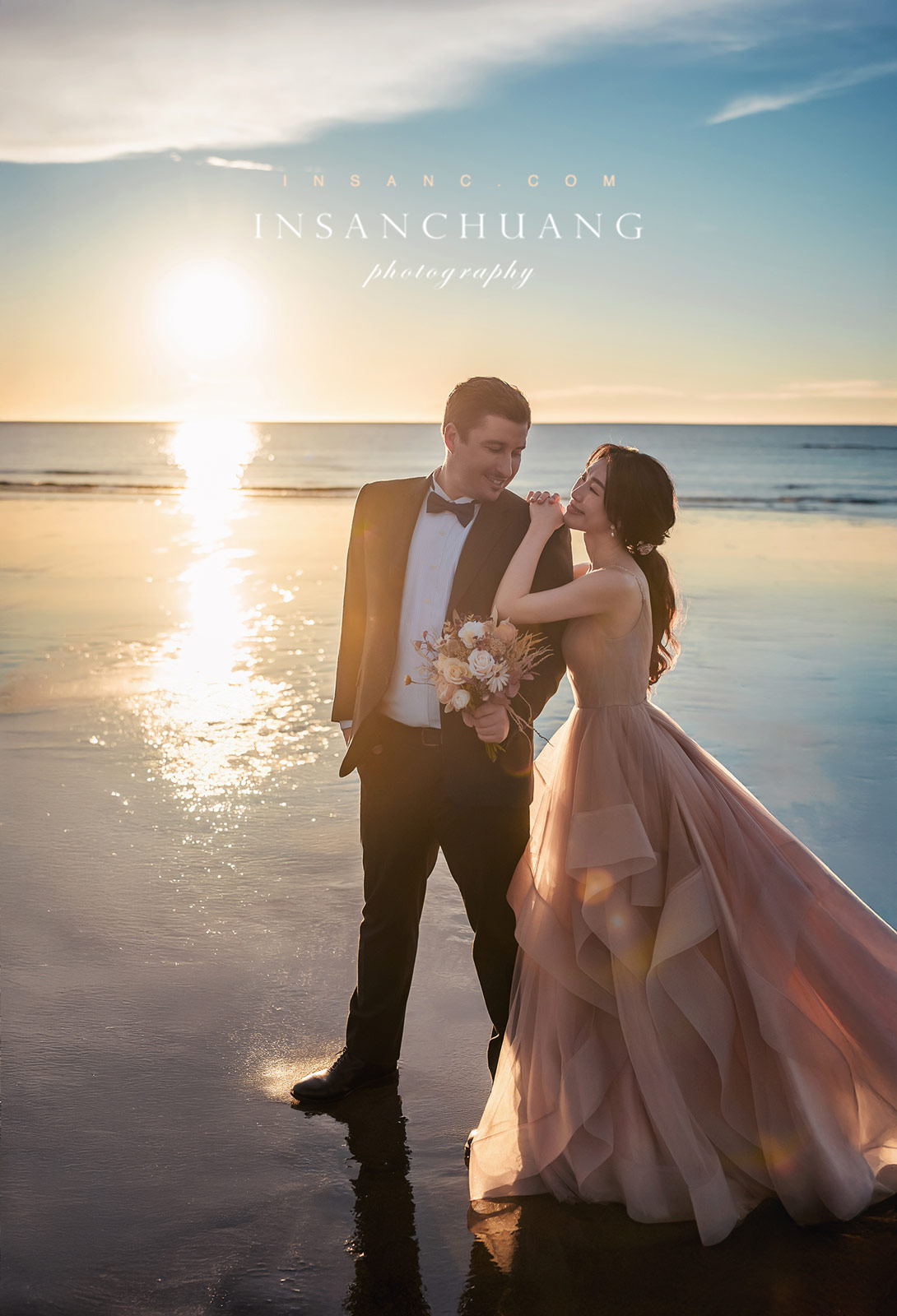 海邊婚紗攝影|夕陽逆光下的浪漫電影 24 婚攝英聖-婚禮記錄-婚紗攝影-英聖攝影 00025