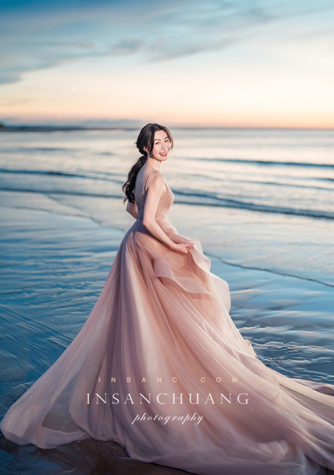 海邊婚紗攝影|夕陽逆光下的浪漫電影 21 婚攝英聖-婚禮記錄-婚紗攝影-英聖攝影 00026