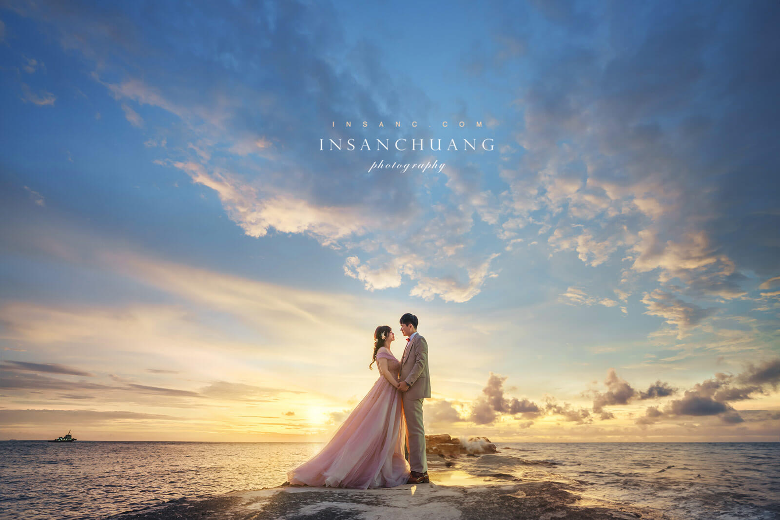 海邊婚紗攝影|夕陽逆光下的浪漫電影 19 婚攝英聖-婚禮記錄-婚紗攝影-英聖攝影 00029