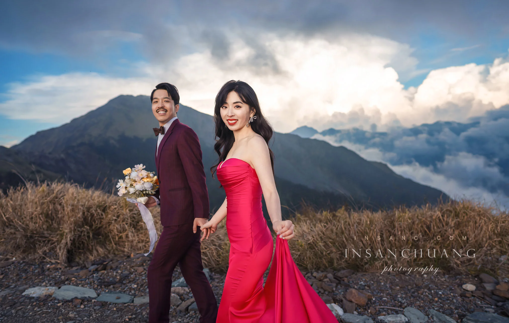 大膽玩色：Alex+恩菱合歡山高山婚紗-造型:朵咪 婚攝英聖