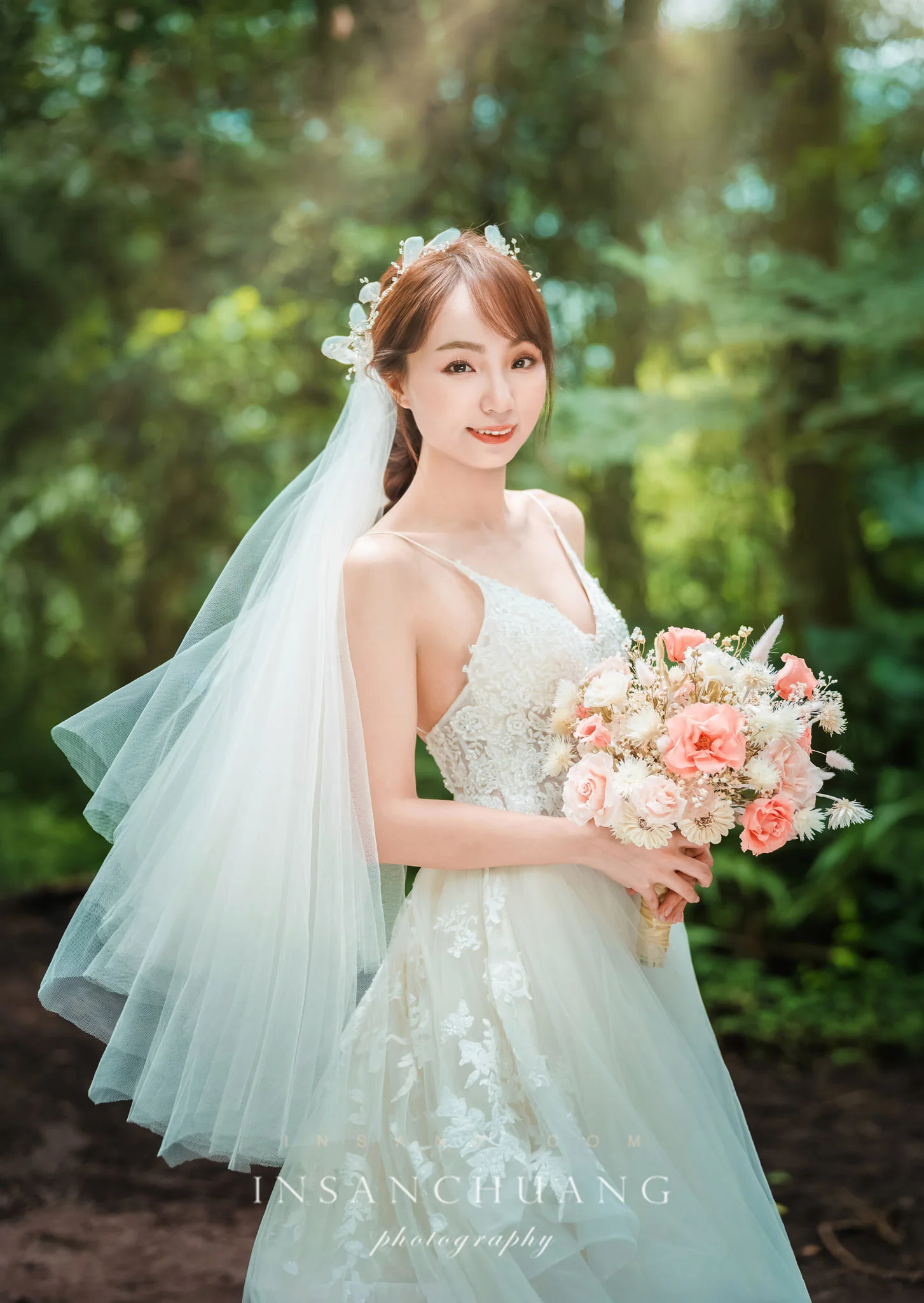 光影裡的粉色童話：Debbie+Leon-造型:晼屏 婚攝英聖