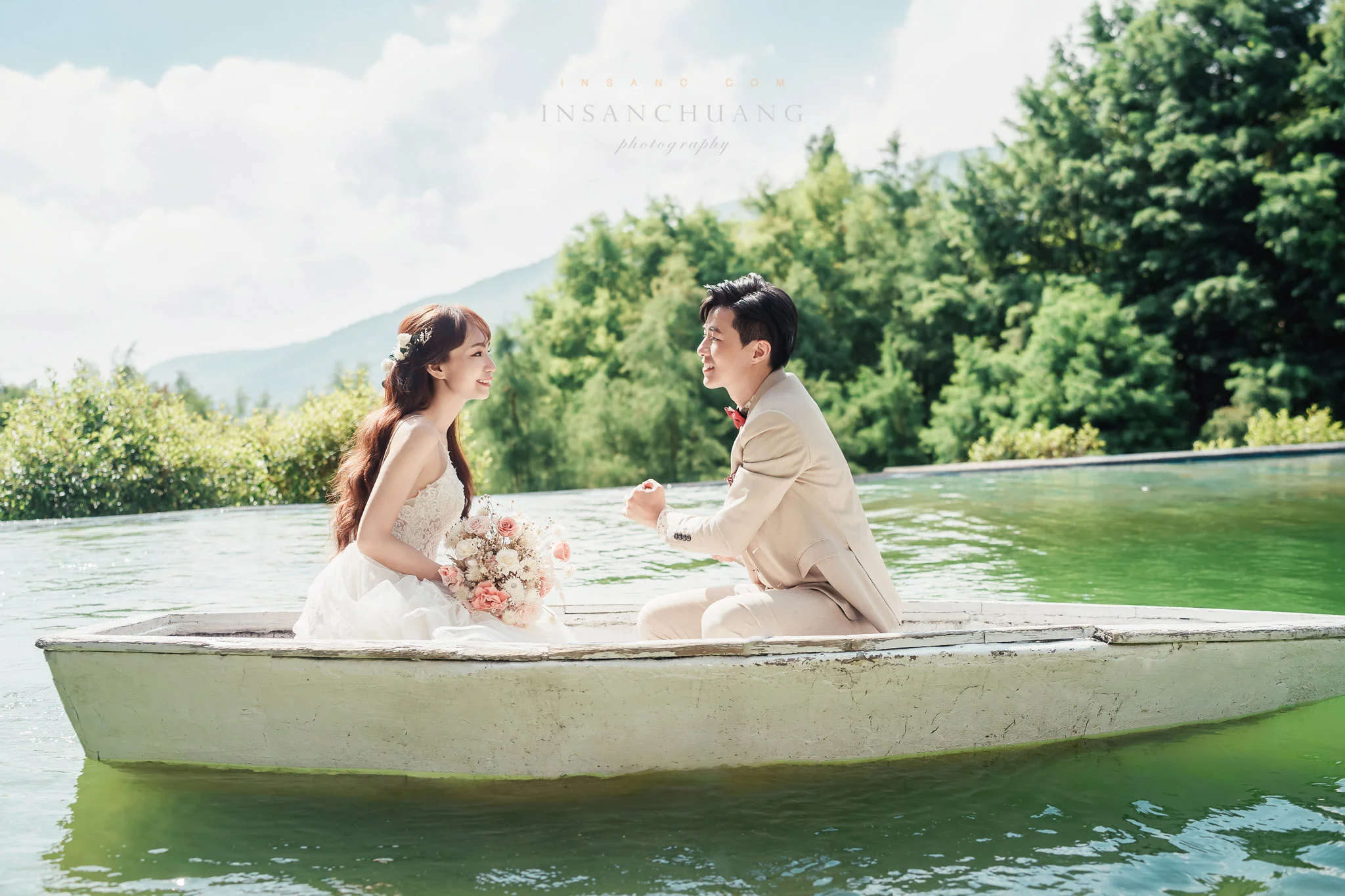 光影裡的粉色童話：Debbie+Leon-造型:晼屏 婚攝英聖