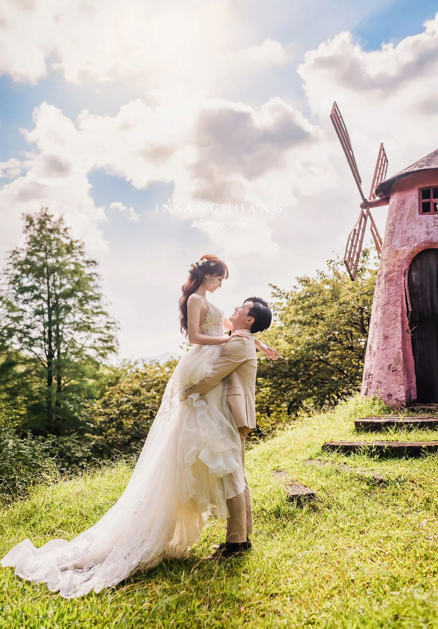 光影裡的粉色童話：Debbie+Leon-造型:晼屏 婚攝英聖