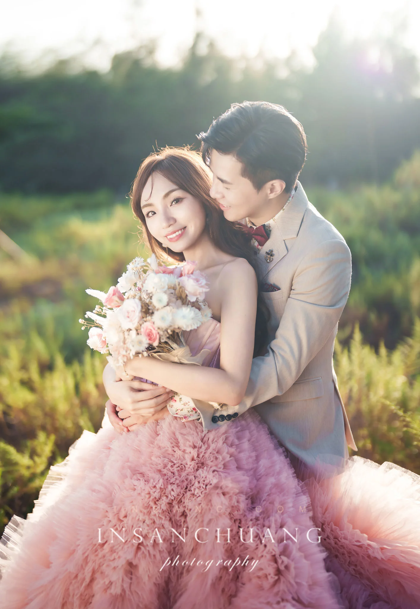 光影裡的粉色童話：Debbie+Leon-造型:晼屏 婚攝英聖