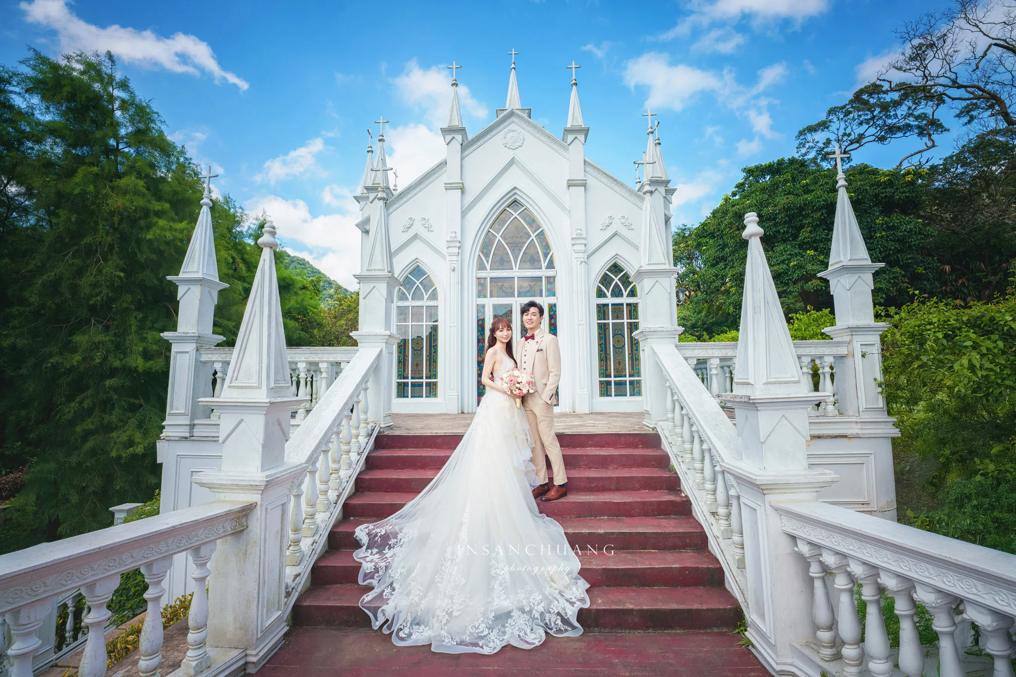 光影裡的粉色童話：Debbie+Leon-造型:晼屏 婚攝英聖