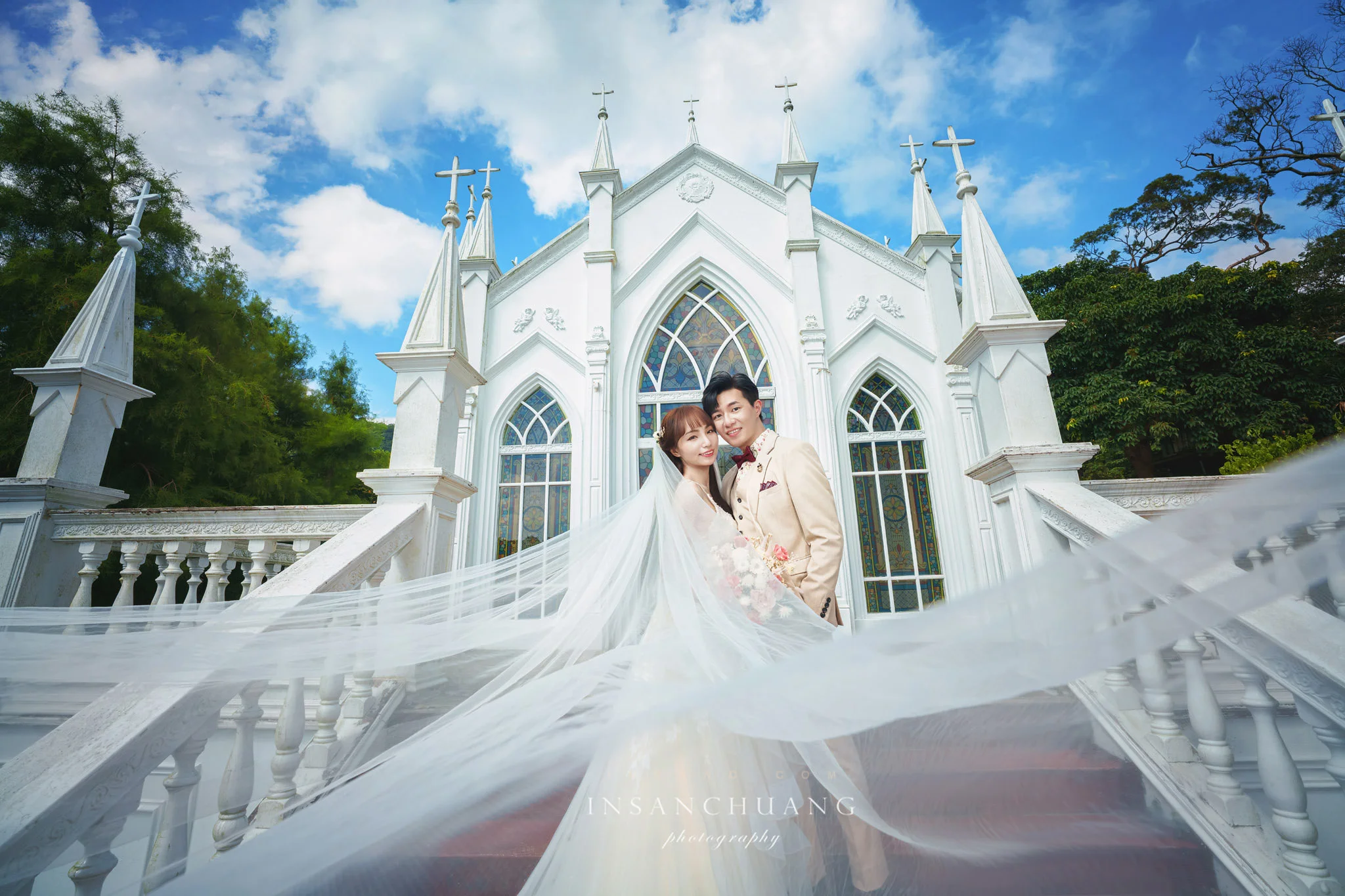 光影裡的粉色童話：Debbie+Leon-造型:晼屏 婚攝英聖