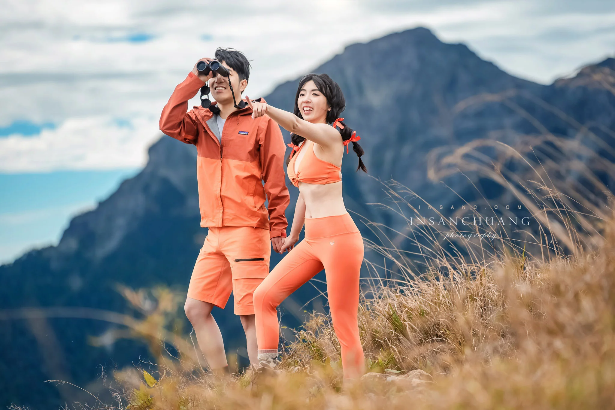 大膽玩色：Alex+恩菱合歡山高山婚紗-造型:朵咪 婚攝英聖