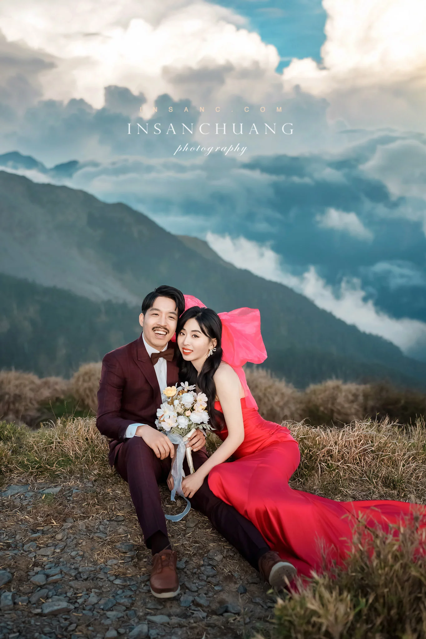 大膽玩色：Alex+恩菱合歡山高山婚紗-造型:朵咪 婚攝英聖