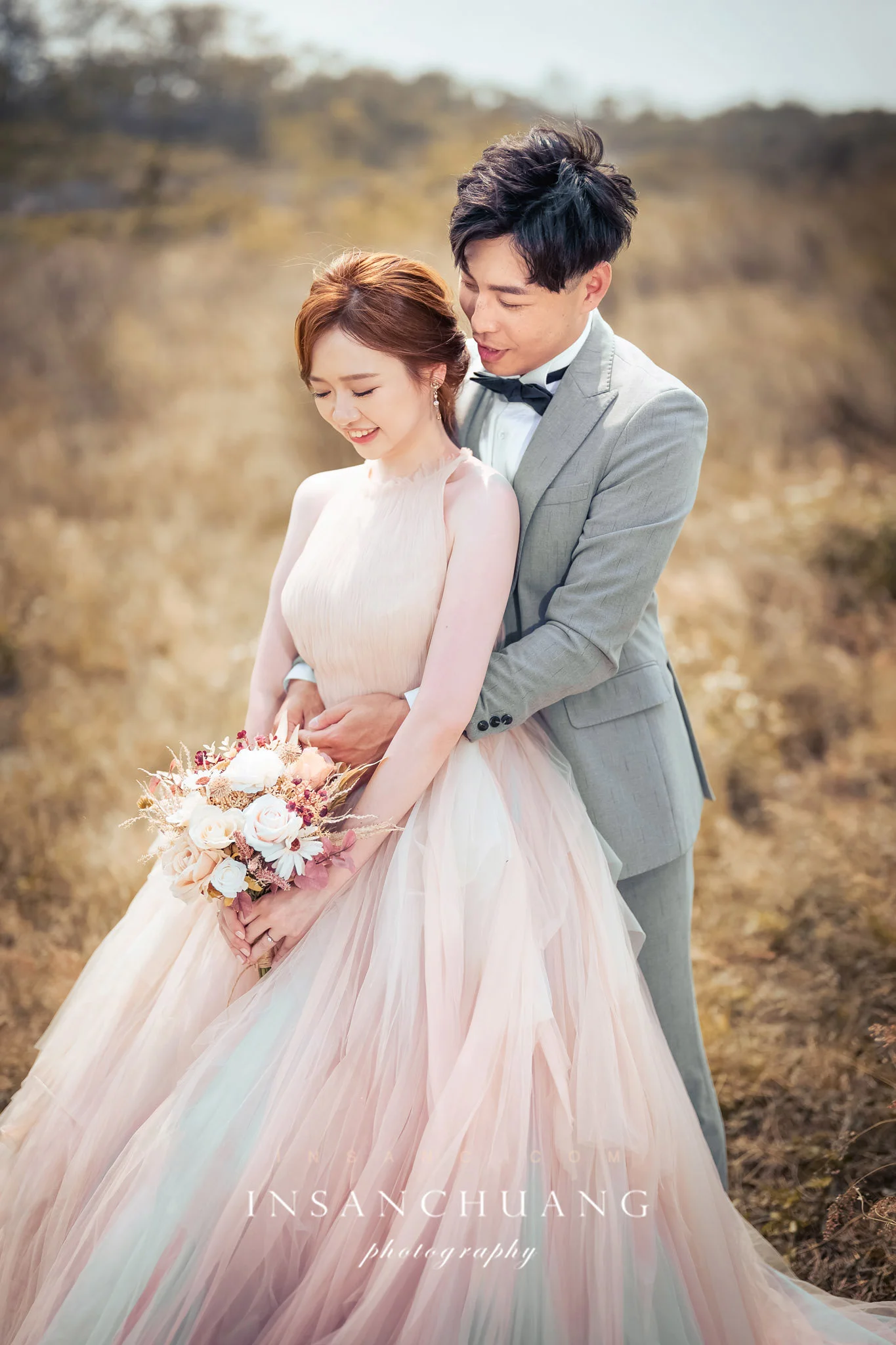 這場婚紗有個特別嘉賓：Nick＆小晴+ 貓主子-造型:朵咪 婚攝英聖