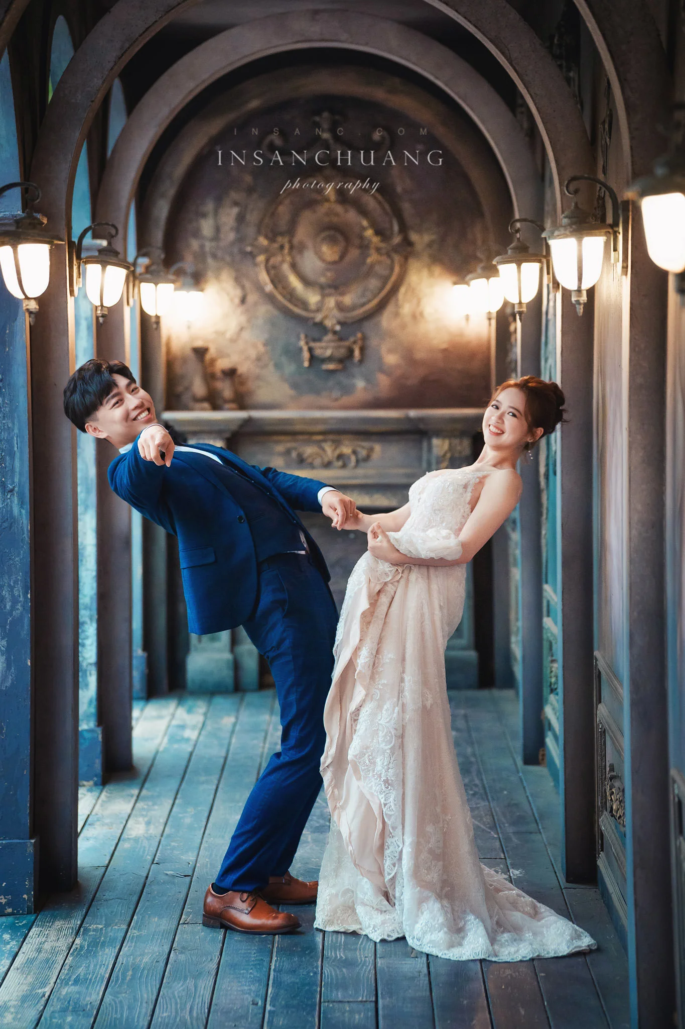 這場婚紗有個特別嘉賓：Nick＆小晴+ 貓主子-造型:朵咪 婚攝英聖