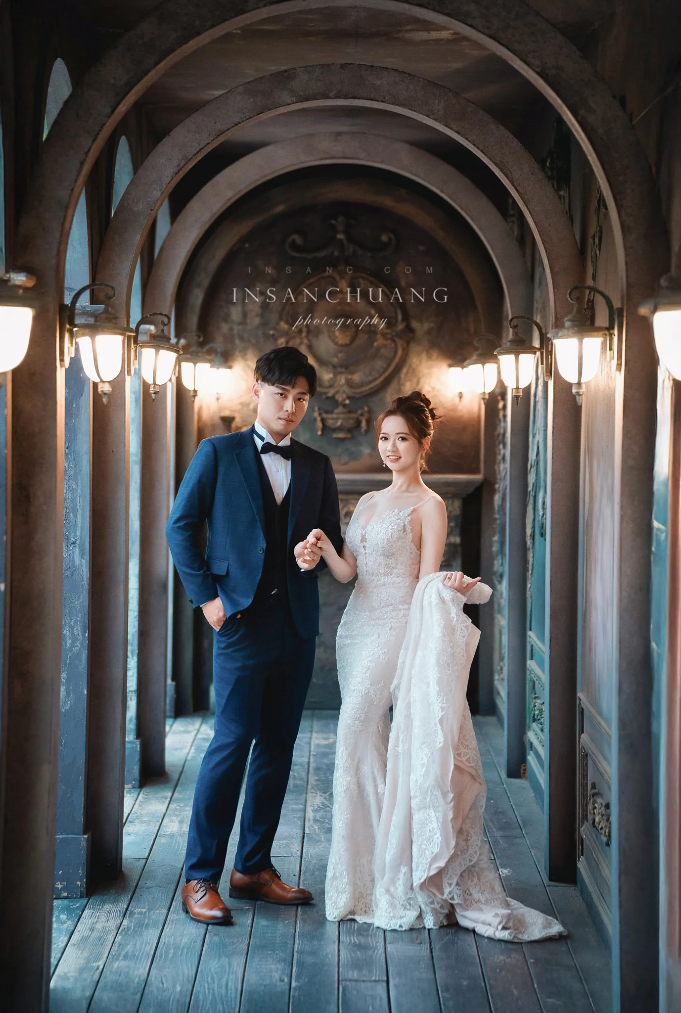 這場婚紗有個特別嘉賓：Nick＆小晴+ 貓主子-造型:朵咪 婚攝英聖