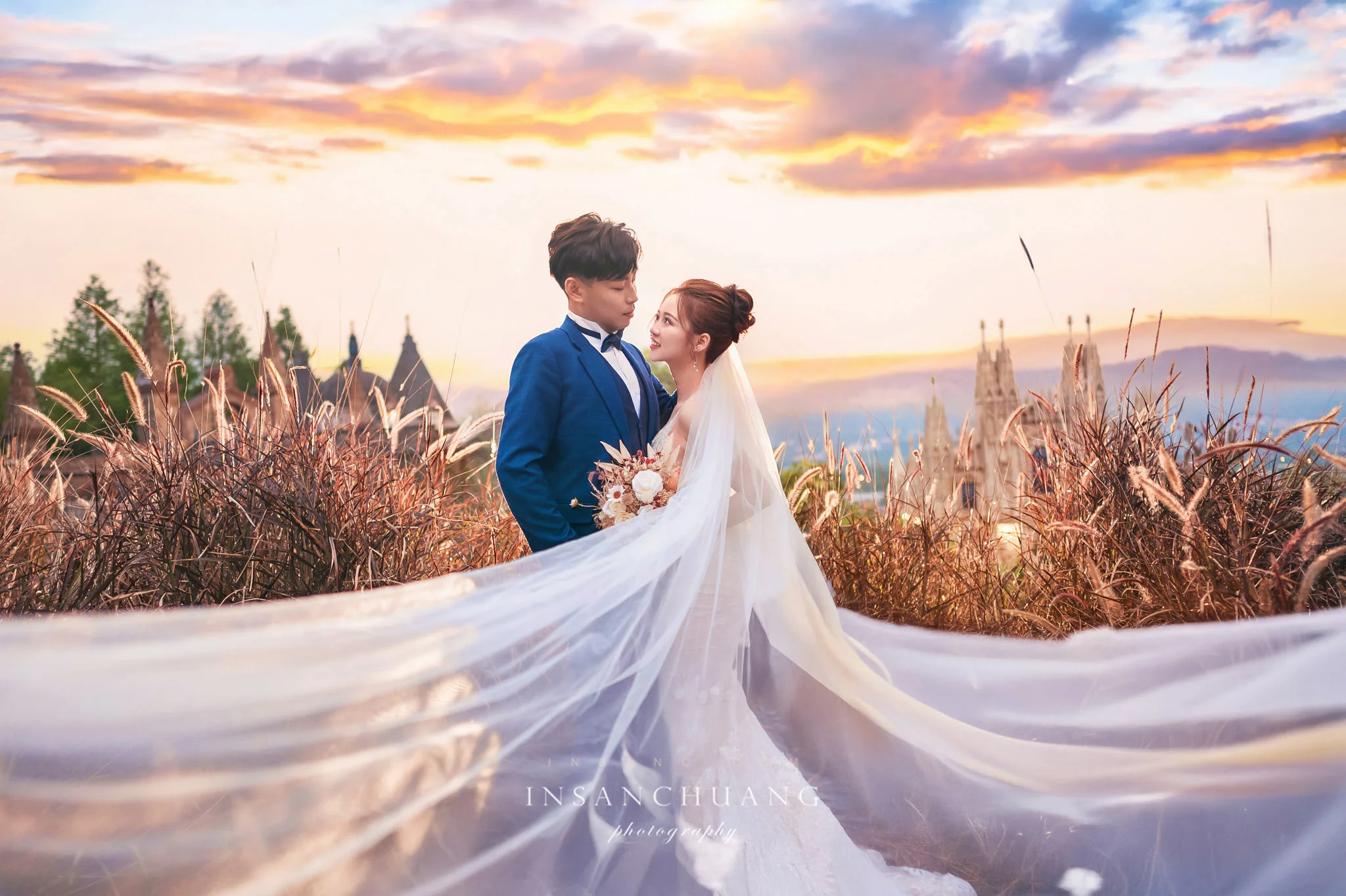 這場婚紗有個特別嘉賓：Nick＆小晴+ 貓主子-造型:朵咪 婚攝英聖
