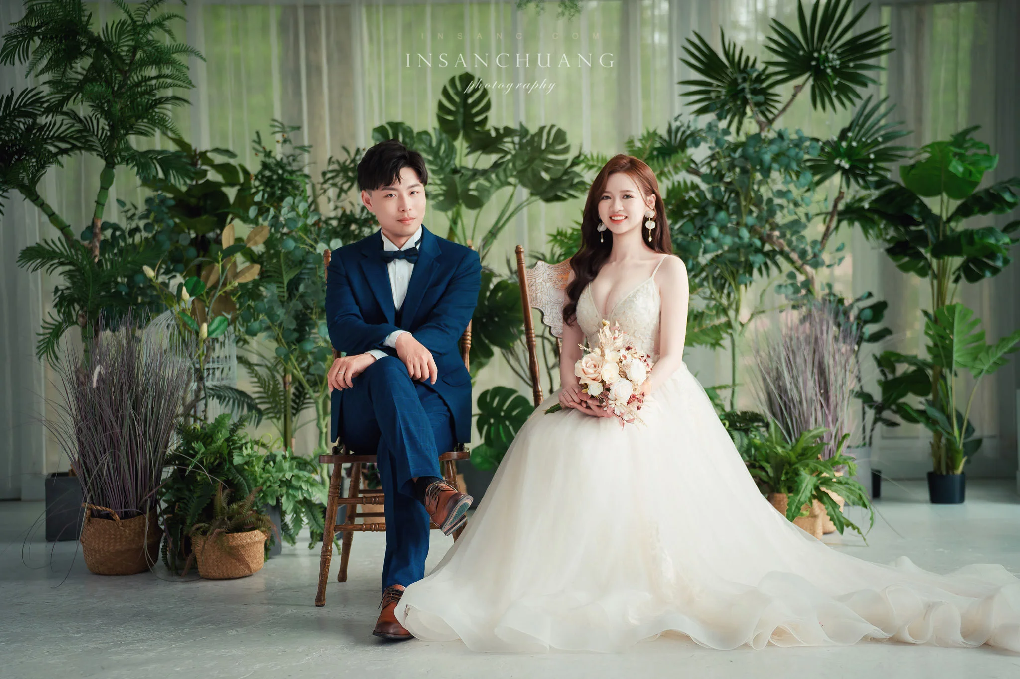 這場婚紗有個特別嘉賓：Nick＆小晴+ 貓主子-造型:朵咪 婚攝英聖