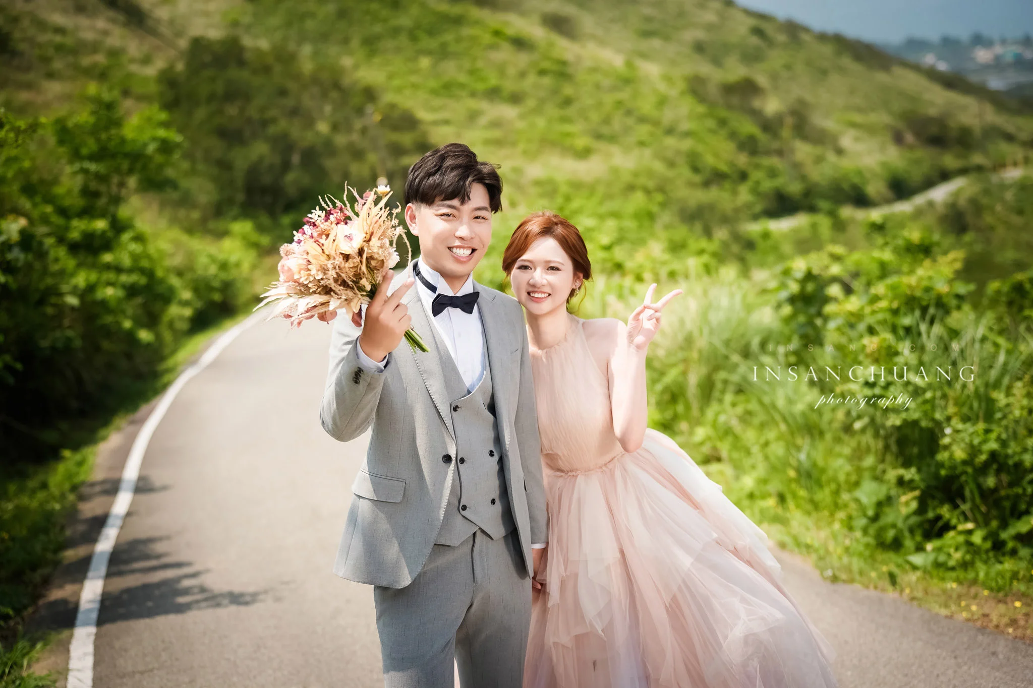 這場婚紗有個特別嘉賓：Nick＆小晴+ 貓主子-造型:朵咪 婚攝英聖