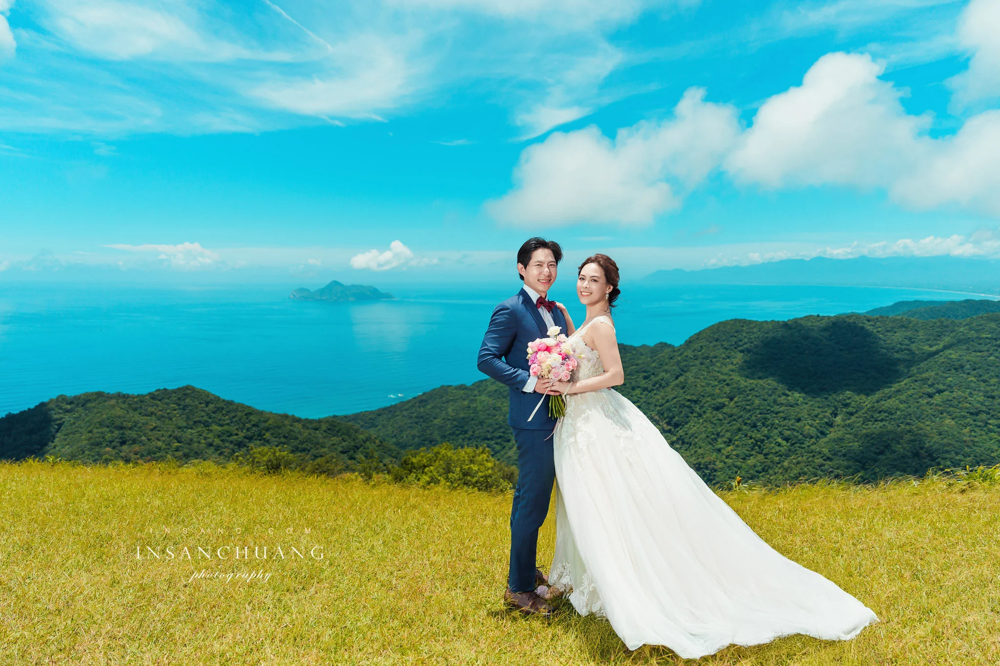 {婚攝英聖|自主婚紗}Victor+Tiffany婚紗-桃源谷-望谷瀑布-東北角神秘海岸-洲子灣海灘-造型:朵咪 婚攝英聖