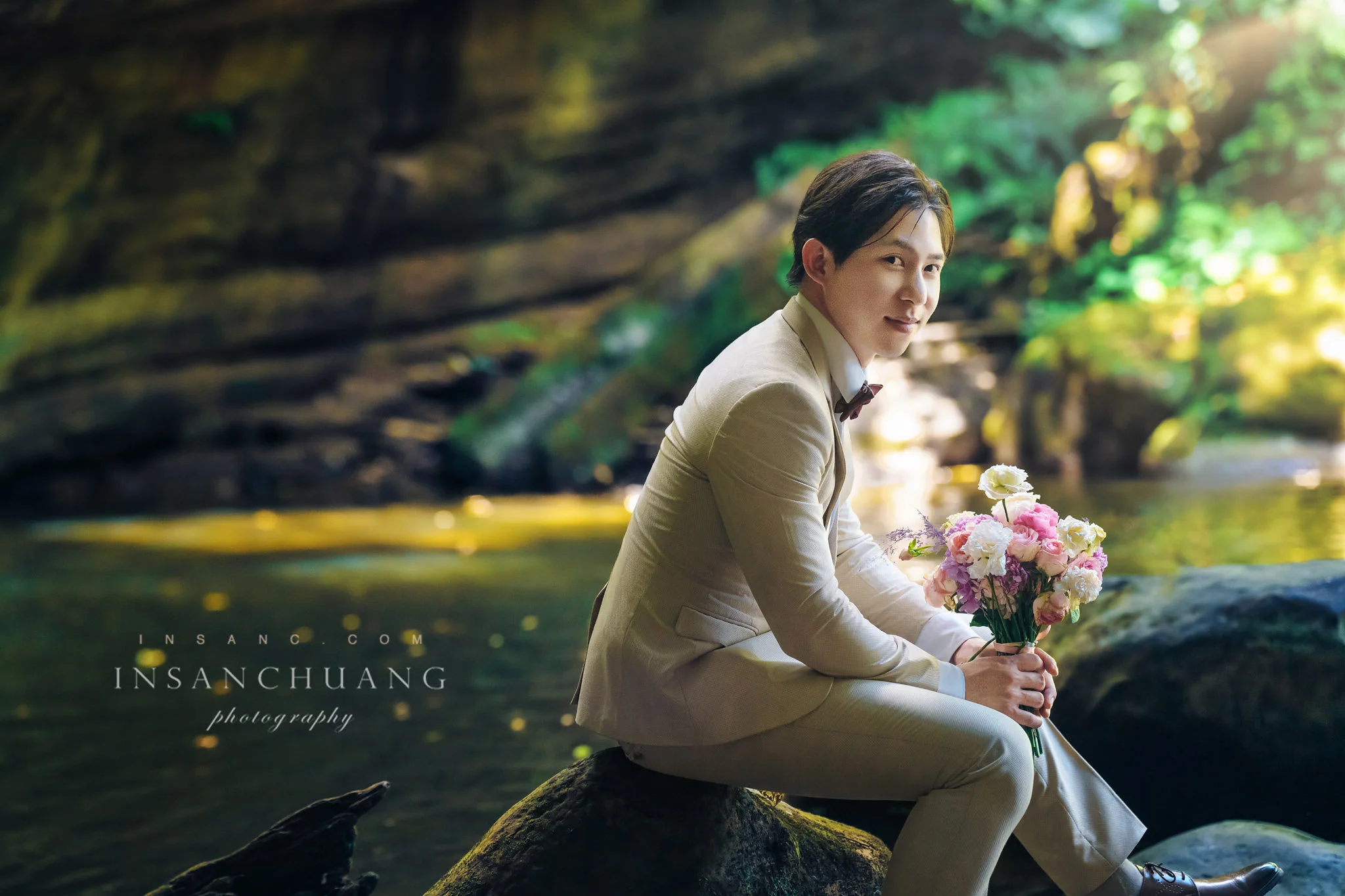 {婚攝英聖|自主婚紗}Victor+Tiffany婚紗-桃源谷-望谷瀑布-東北角神秘海岸-洲子灣海灘-造型:朵咪 婚攝英聖