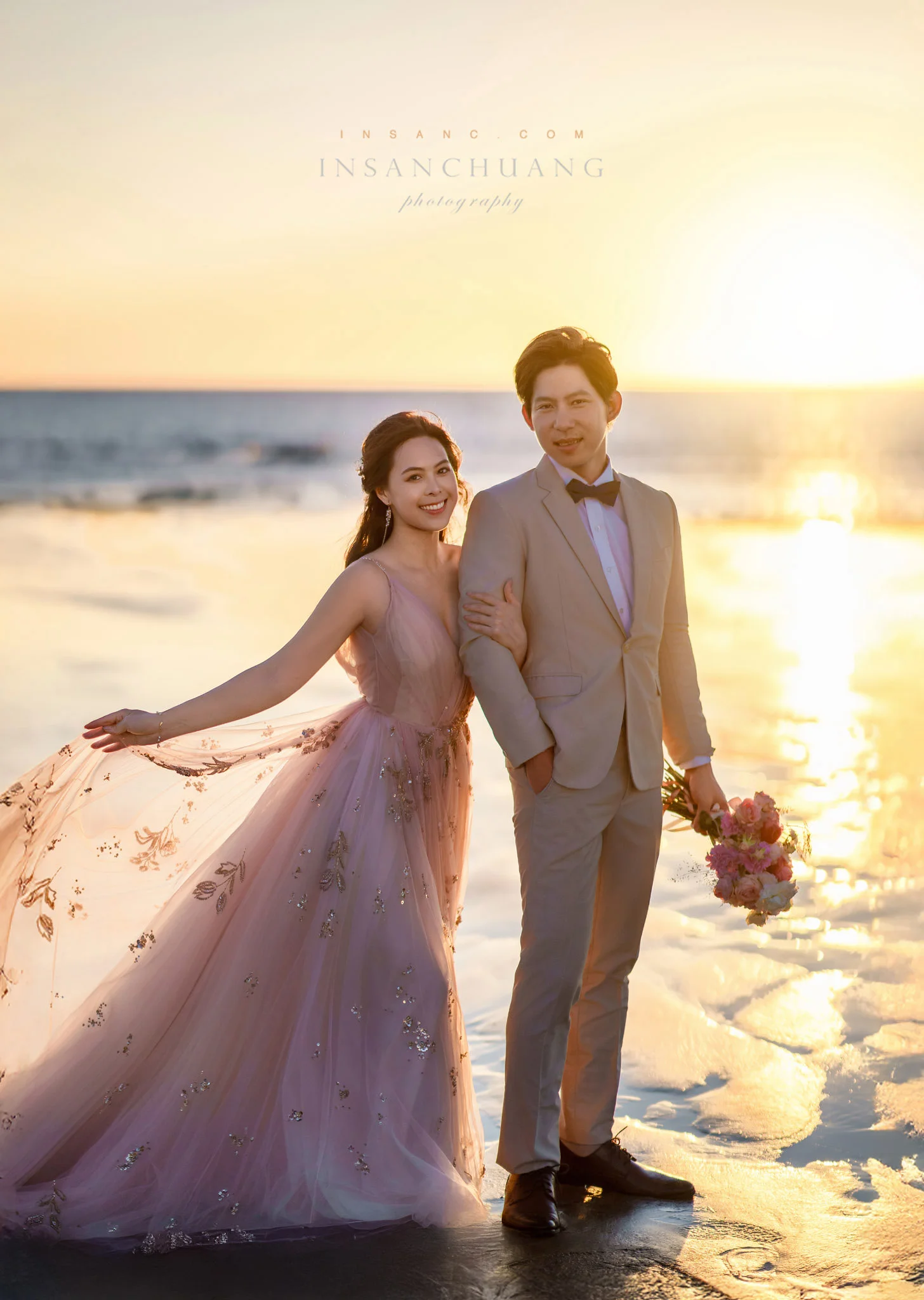 {婚攝英聖|自主婚紗}Victor+Tiffany婚紗-桃源谷-望谷瀑布-東北角神秘海岸-洲子灣海灘-造型:朵咪 婚攝英聖
