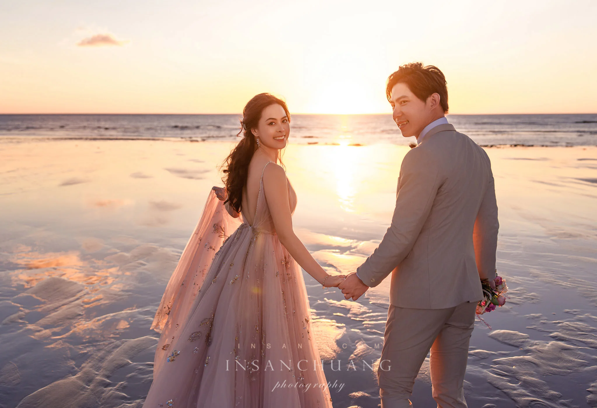 {婚攝英聖|自主婚紗}Victor+Tiffany婚紗-桃源谷-望谷瀑布-東北角神秘海岸-洲子灣海灘-造型:朵咪 婚攝英聖