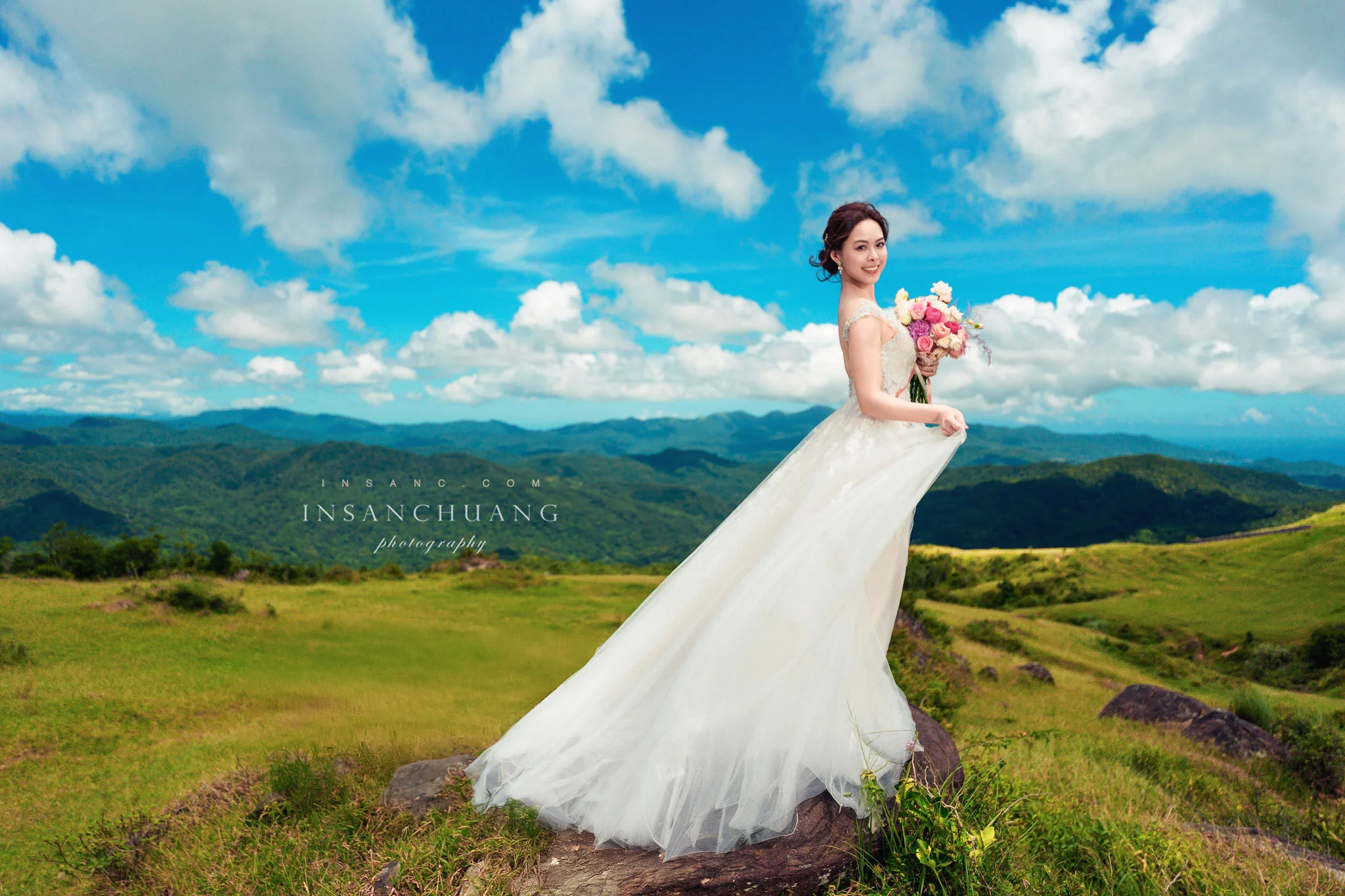 {婚攝英聖|自主婚紗}Victor+Tiffany婚紗-桃源谷-望谷瀑布-東北角神秘海岸-洲子灣海灘-造型:朵咪 婚攝英聖