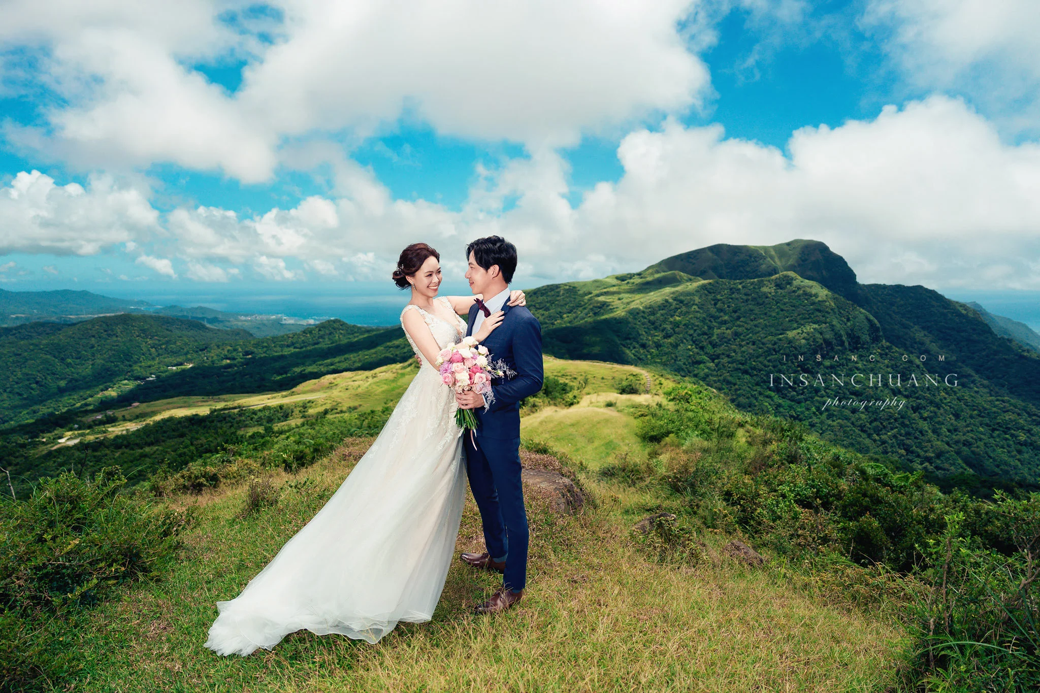 {婚攝英聖|自主婚紗}Victor+Tiffany婚紗-桃源谷-望谷瀑布-東北角神秘海岸-洲子灣海灘-造型:朵咪 婚攝英聖