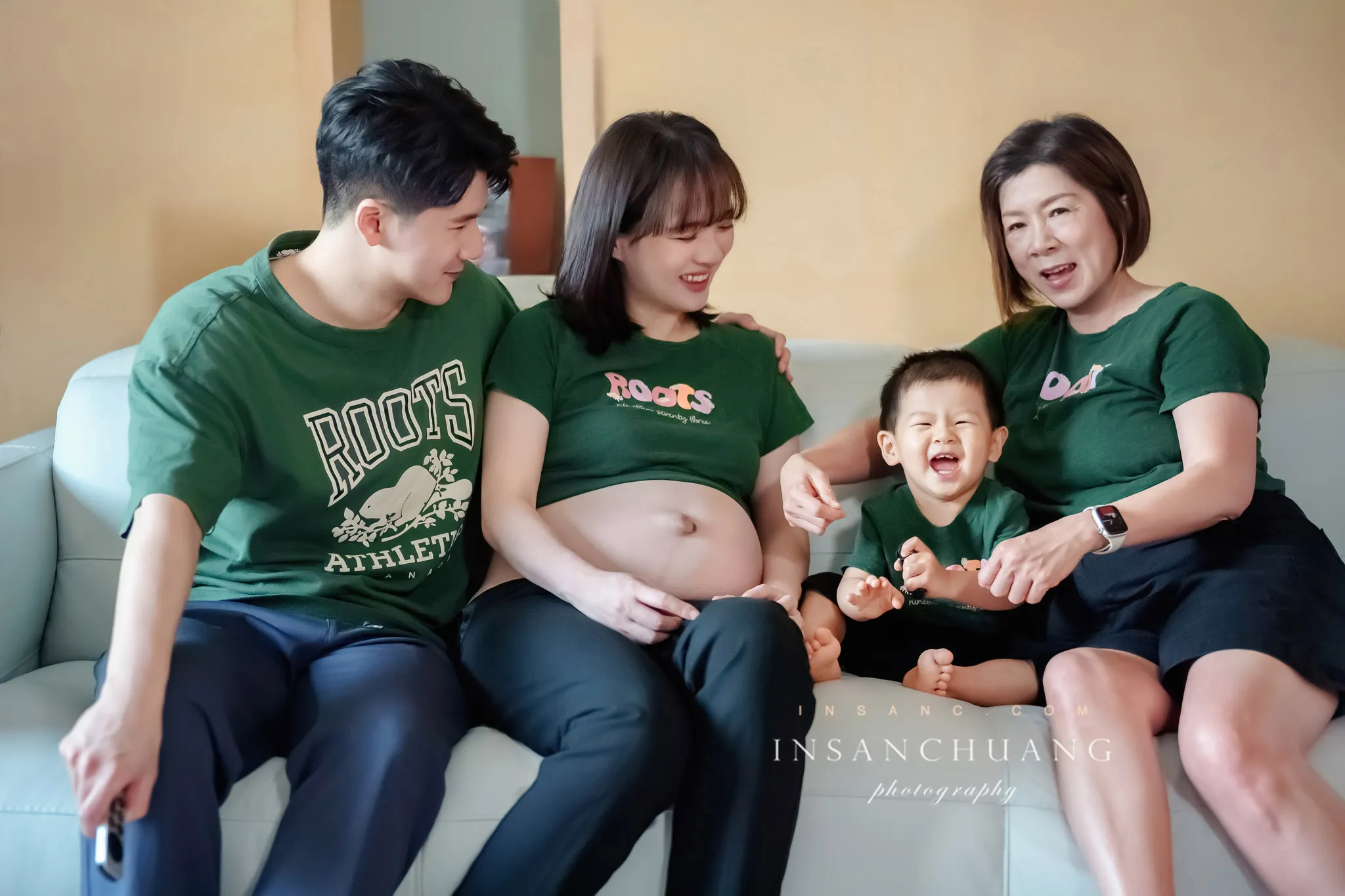 {婚攝英聖|孕婦寫真}文萍2寶全家福 婚攝英聖
