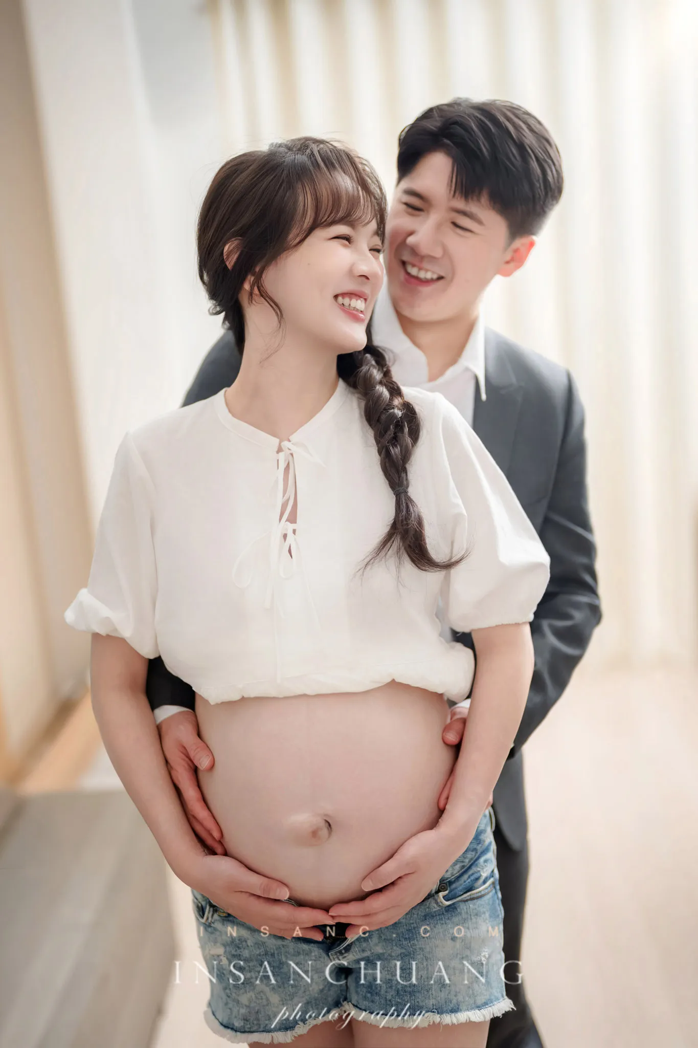 {婚攝英聖|孕婦寫真}文萍2寶全家福 婚攝英聖