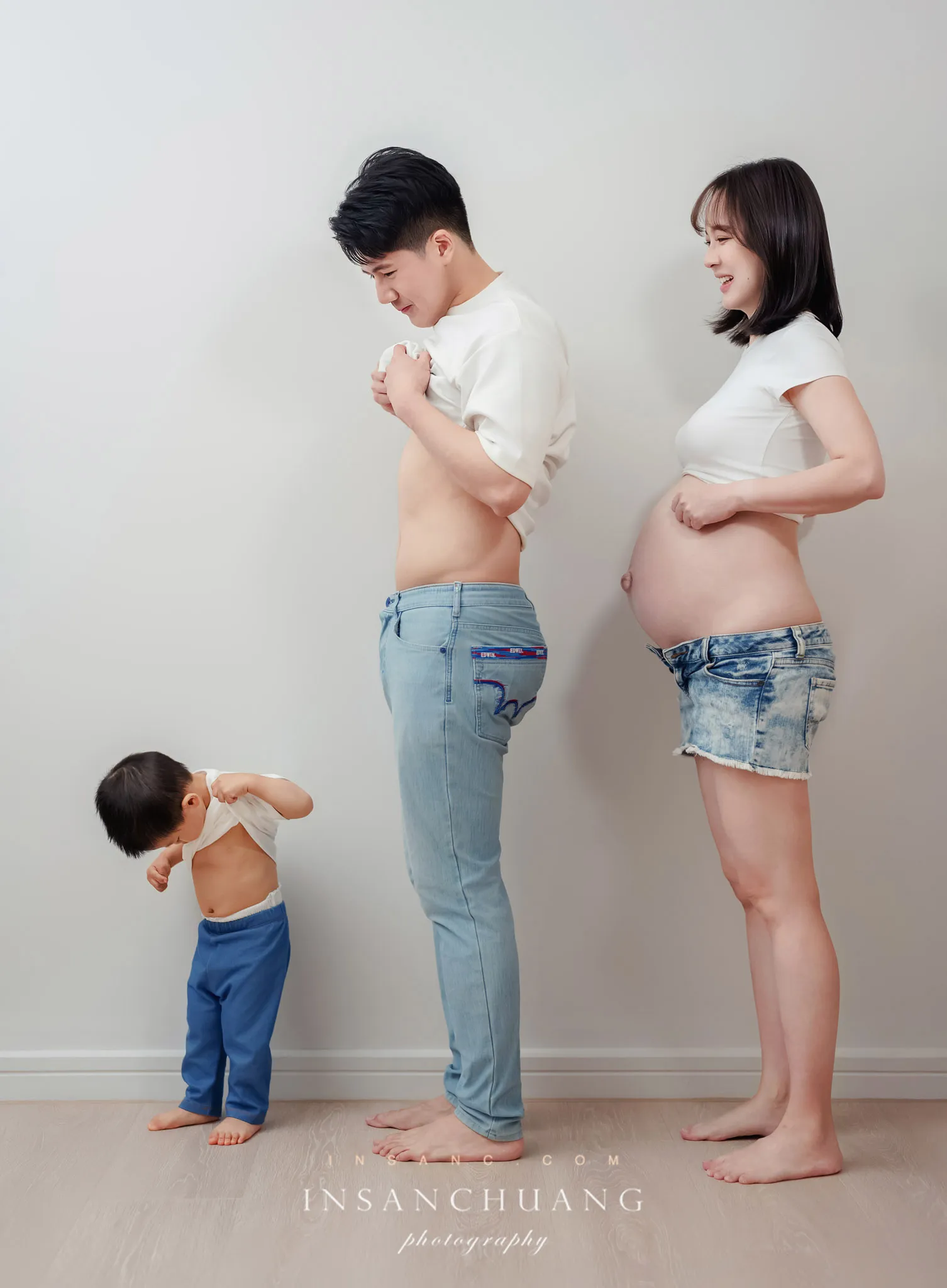 {婚攝英聖|孕婦寫真}文萍2寶全家福 婚攝英聖