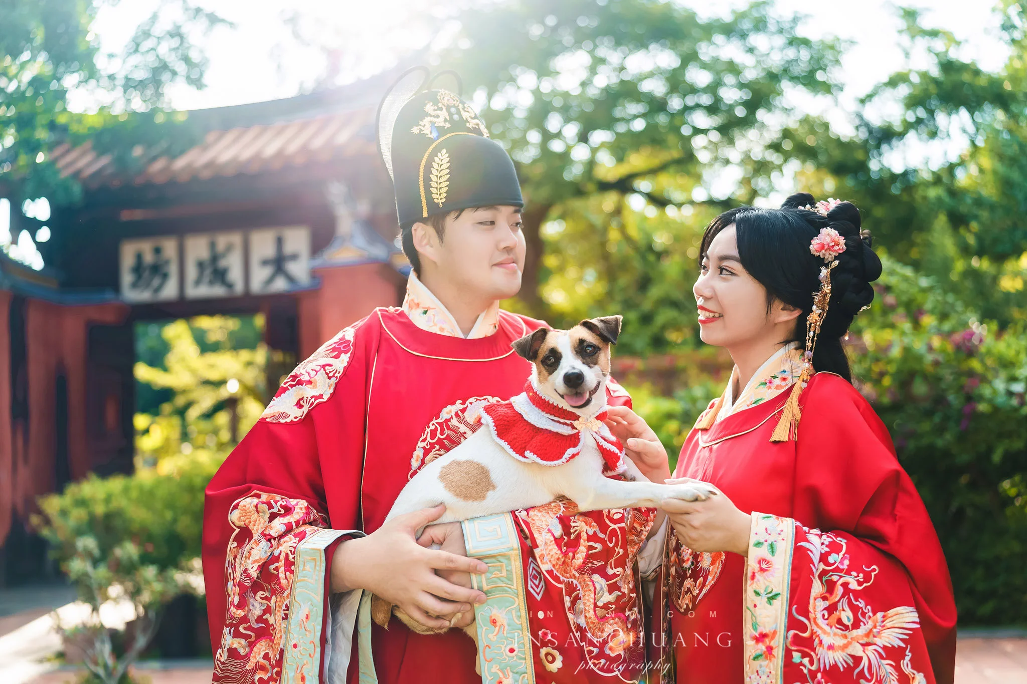 {婚攝英聖 |自主婚紗 }宗軒+芷伶漢服婚紗-古典婚紗-中式婚紗攝影-台南孔廟-造型:Yuki白色夢幻 婚攝英聖