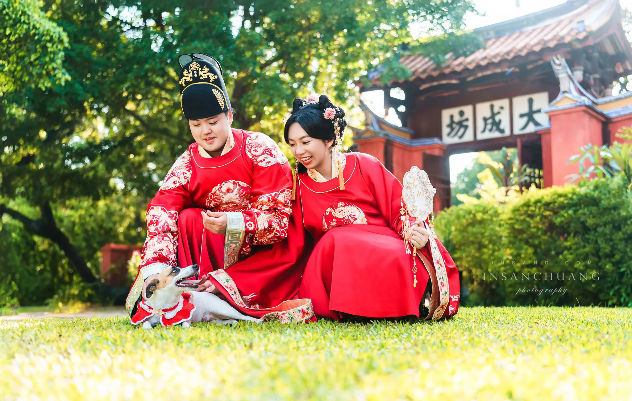 {婚攝英聖 |自主婚紗 }宗軒+芷伶漢服婚紗-古典婚紗-中式婚紗攝影-台南孔廟-造型:Yuki白色夢幻 婚攝英聖