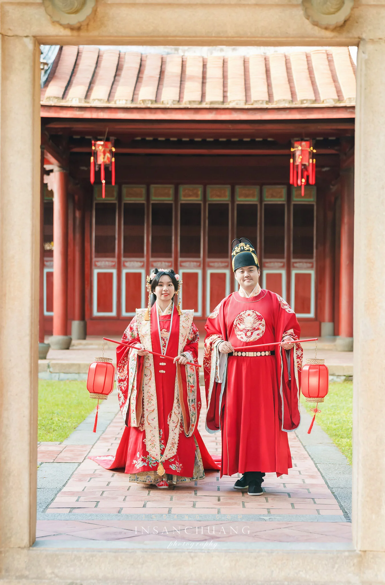 {婚攝英聖 |自主婚紗 }宗軒+芷伶漢服婚紗-古典婚紗-中式婚紗攝影-台南孔廟-造型:Yuki白色夢幻 婚攝英聖